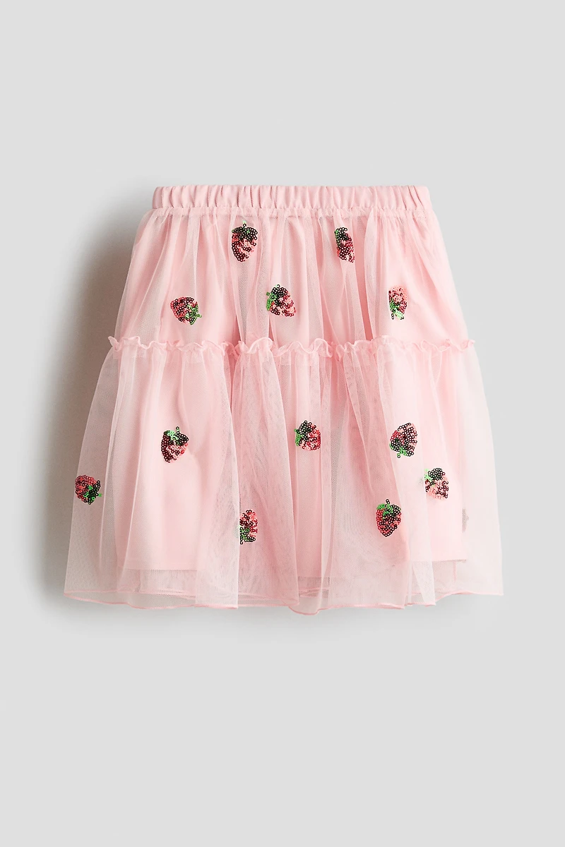 Jupe en tulle à sequins