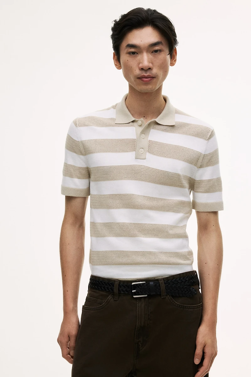 Regular-Fit Knit Polo Shirt
