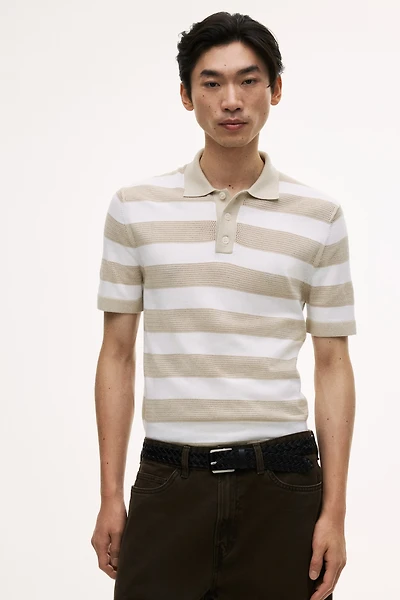 Regular-Fit Knit Polo Shirt