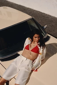 Oversized Linen-Blend Shirt