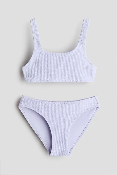 Maillot deux pièces texturé