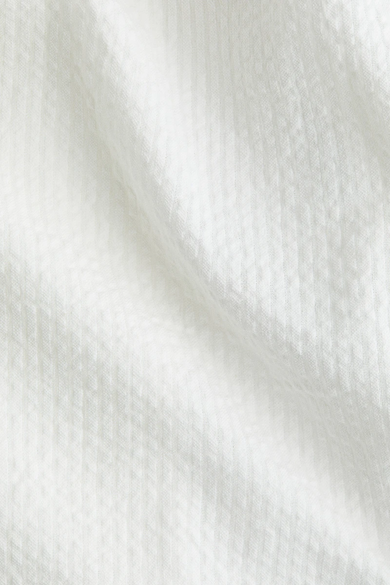 Robe en coton avec détail à nouer
