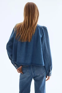 Veste à manches bouffantes en sergé