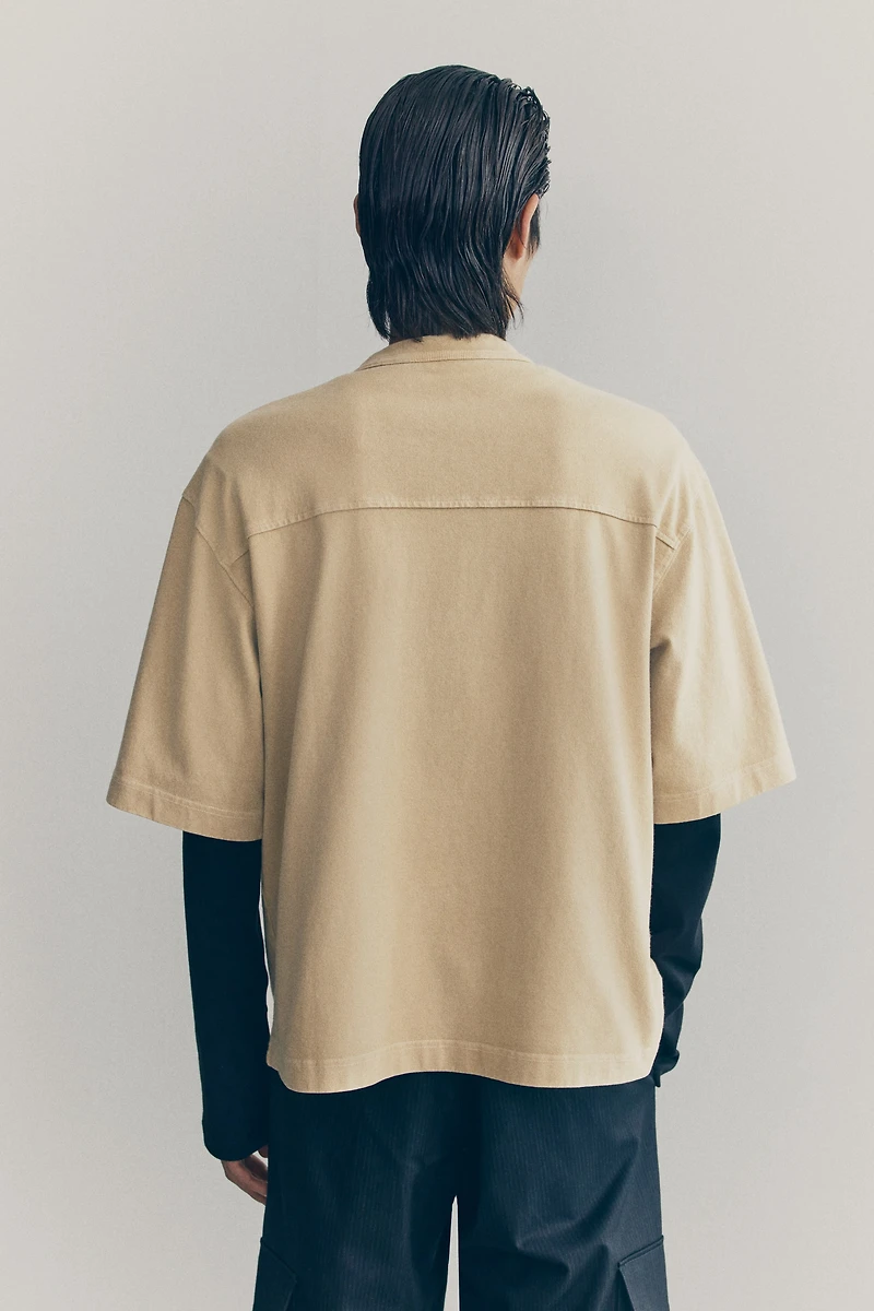 T-shirt boxy en coton