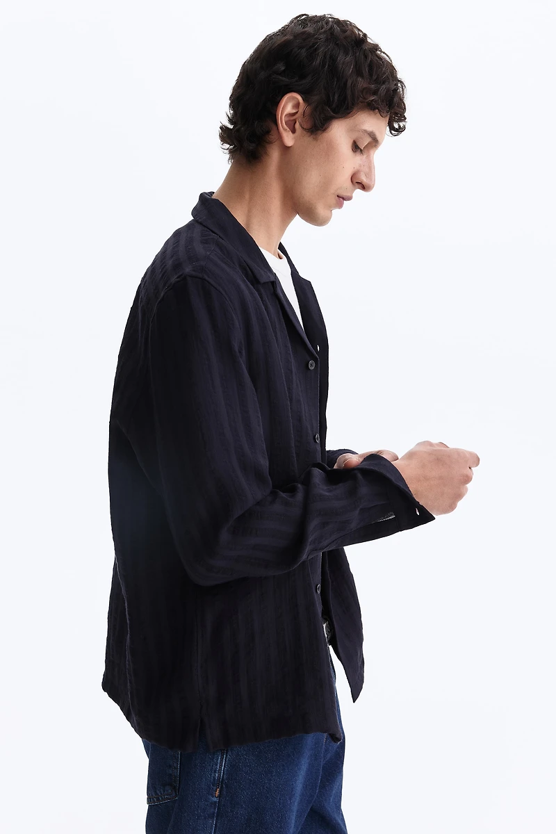 Regular-Fit Long-Sleeved Resort Shirt