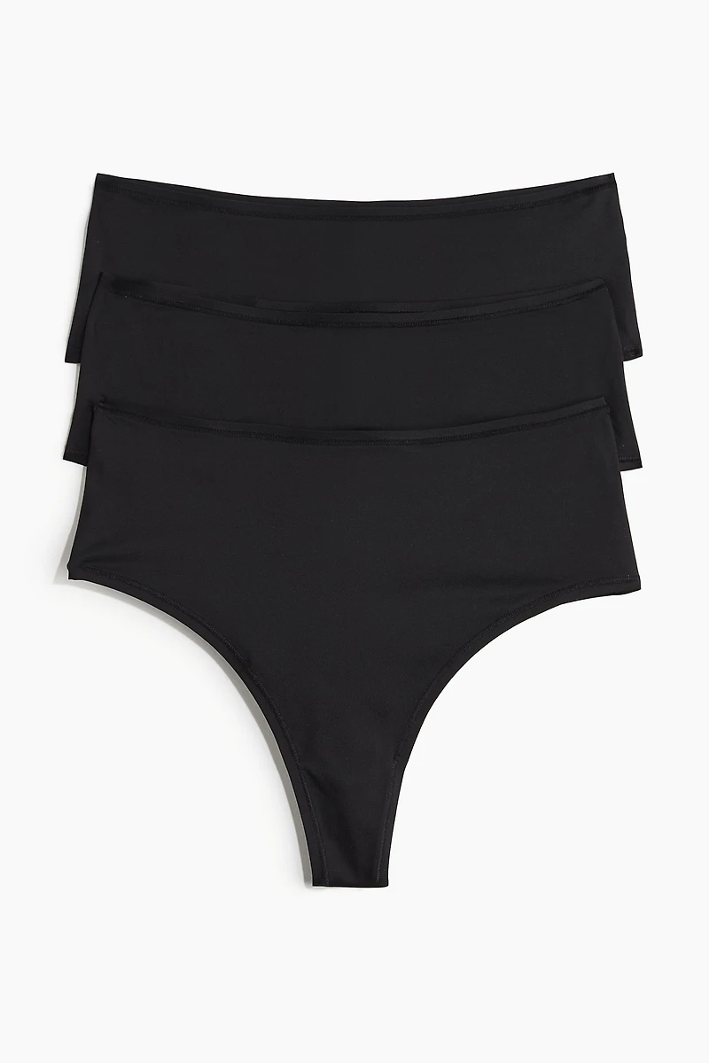 Lot de 3 culottes Brazilian en microfibre