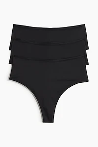 Lot de 3 culottes Brazilian en microfibre