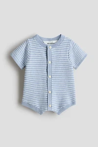 Barboteuse en tricot envers de coton