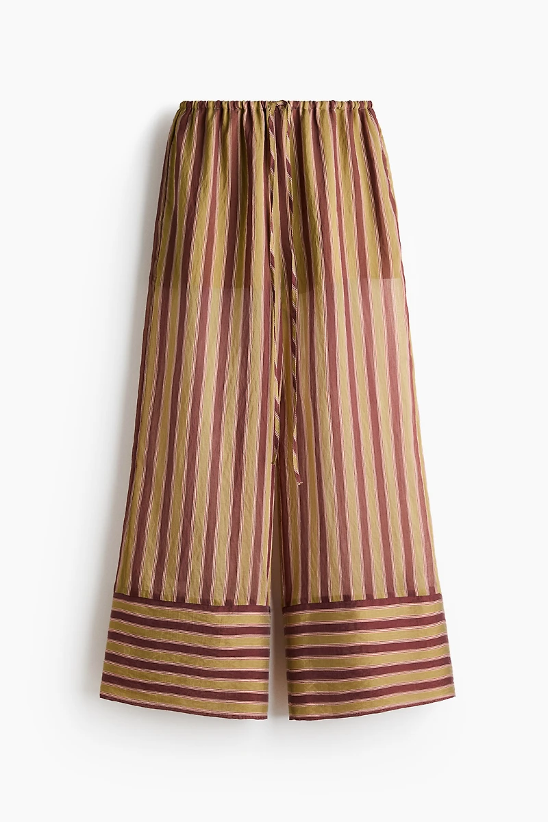 Lyocell-Blend Drawstring Pants