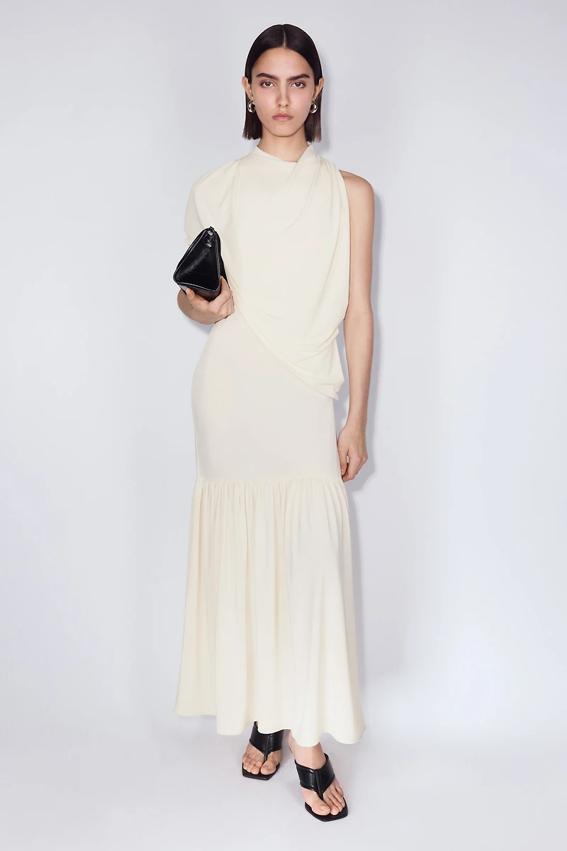 Robe en jersey avec cape