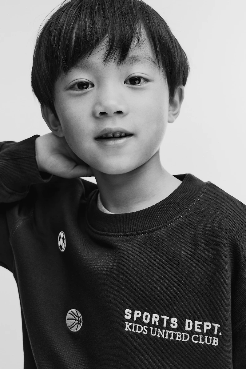 Printed Crewneck Sweatshirt