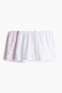 2-pack Cotton Poplin Pajama Shorts