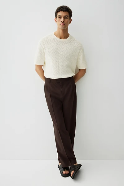 T-shirt coupe classique en tricot texturé