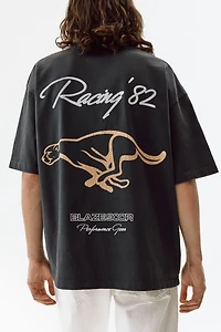Oversized Printed Cotton T-Shirt