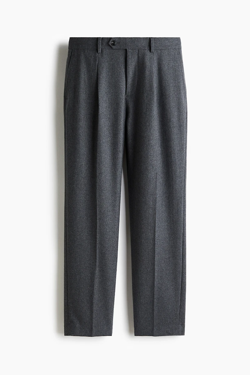 Regular-Fit Wool-Blend Suit Pants