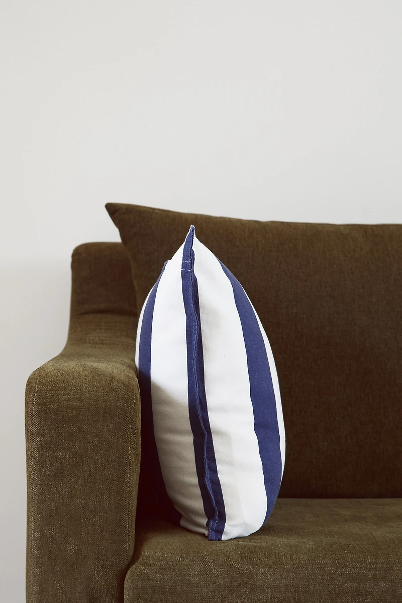 Housse de coussin en lin mélangé