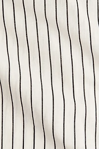 Linen-Blend Shirt Dress