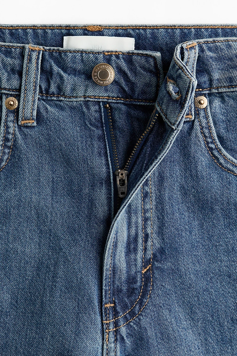 Jean large taille haute