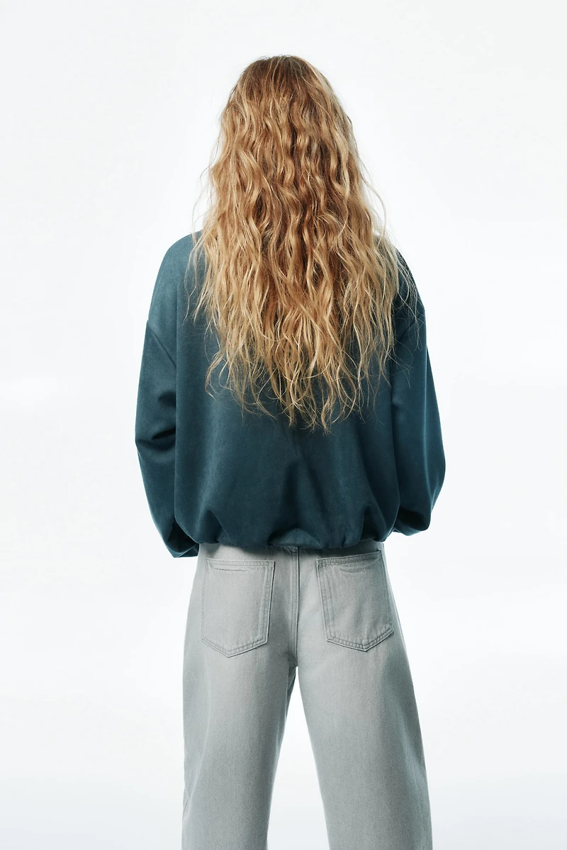 Oversized Jersey Jacket