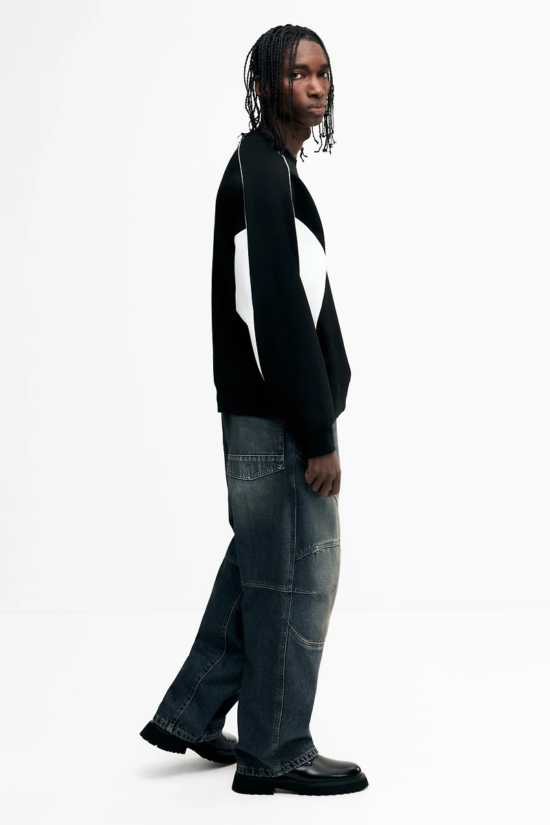 Jean ample style motard