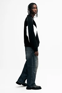 Jean ample style motard