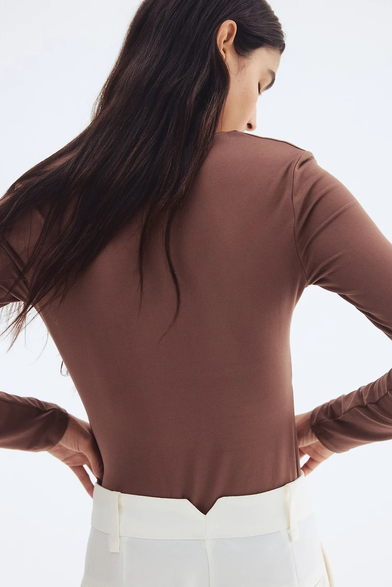 Long-sleeved Jersey Top