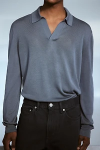 Polo classique en fin tricot