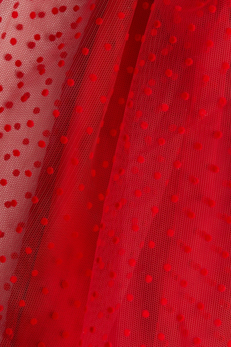 Jupe en tulle avec impression floquée