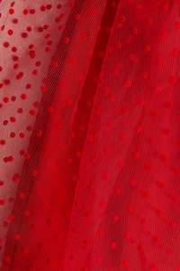 Jupe en tulle avec impression floquée