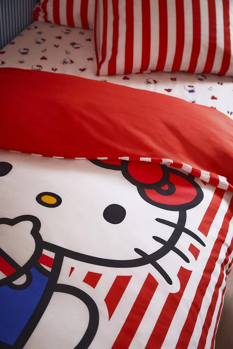 Ensemble de couette lit simple avec motif placé