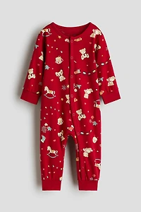 Patterned Pajama Jumpsuit