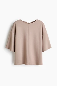 Boxy jersey top