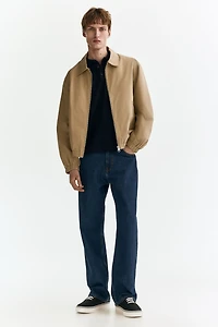 Regular Fit Textured-Knit Polo Shirt