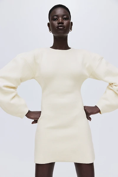 Viscose-Blend Rib-Knit Dress