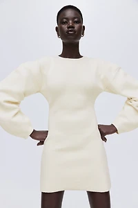 Viscose-Blend Rib-Knit Dress