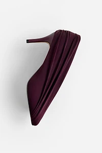 Escarpins à effet drapé