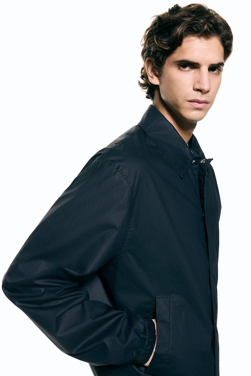 Cotton Jacket with Collar