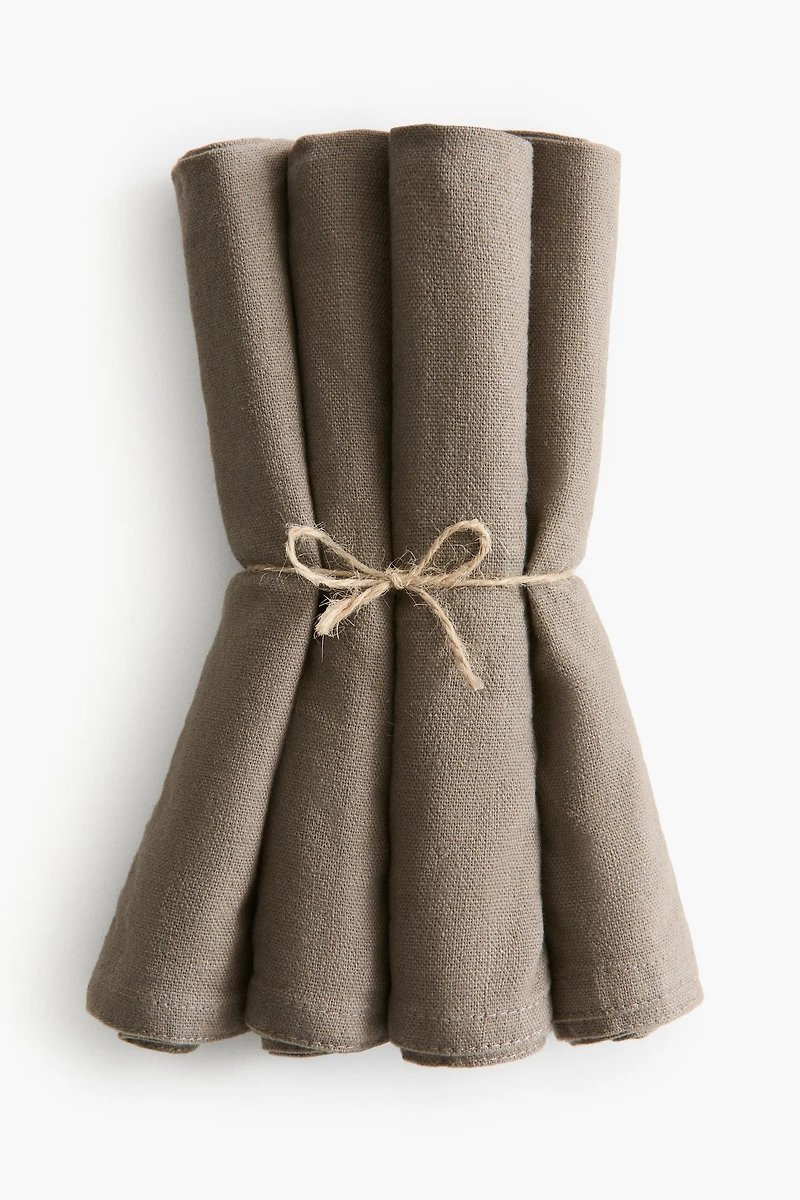 4-Pack Linen-Blend Napkins