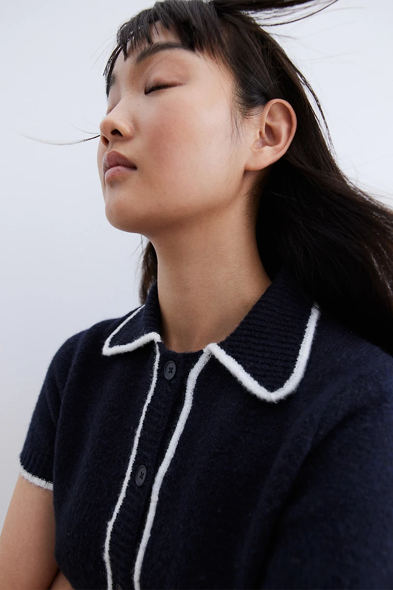Short-Sleeved Cardigan