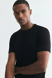 Slim-Fit Ribbed T-Shirt