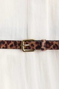 Robe chemisier avec ceinture à nouer