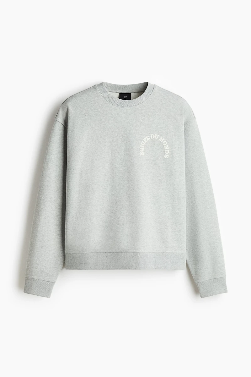 Loose-Fit Printed Sweatshirt