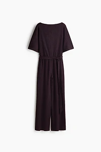 Textured Jersey Jumpsuit