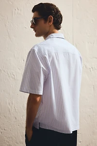 Regular-Fit Boxy Poplin Shirt