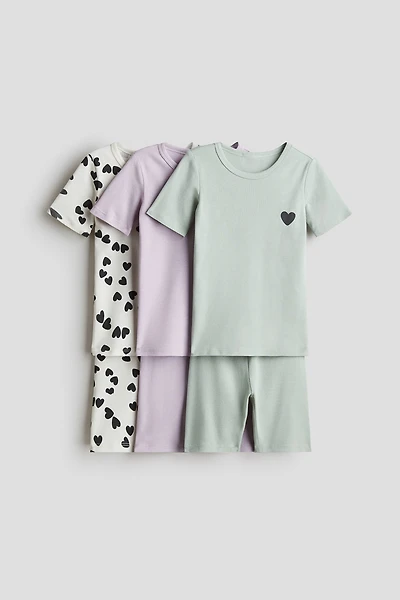 3-Pack Snug-Fit Printed Cotton Pajamas