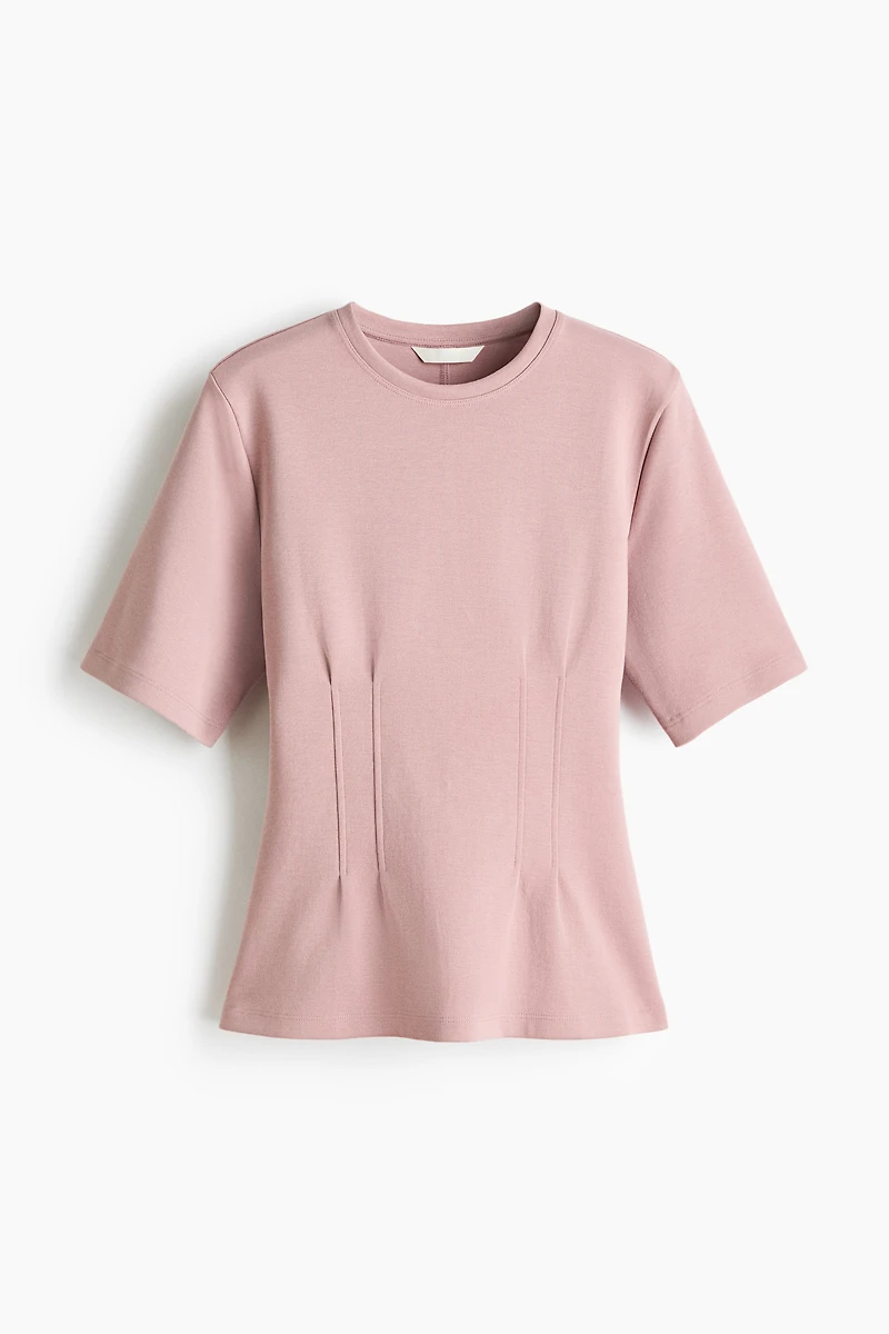Tapered-Waist Interlock T-Shirt