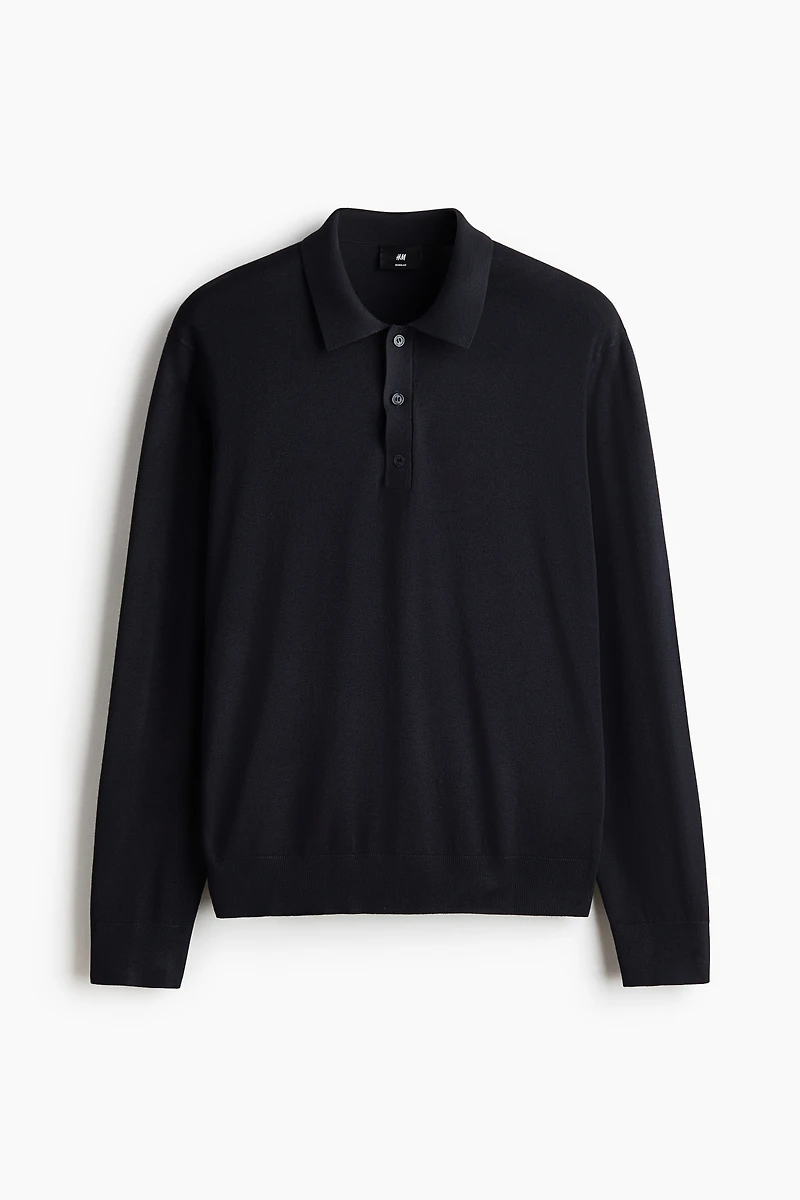 Regular-Fit Knit Polo Shirt