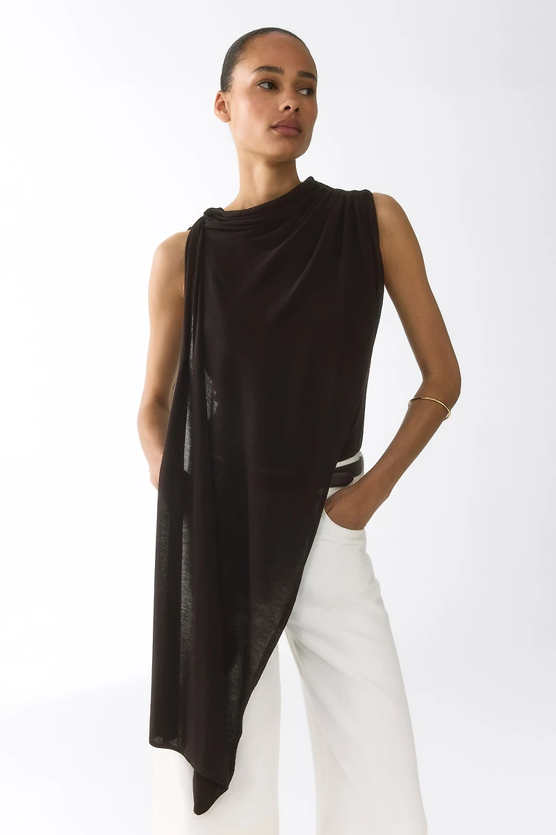 Draped Viscose Top