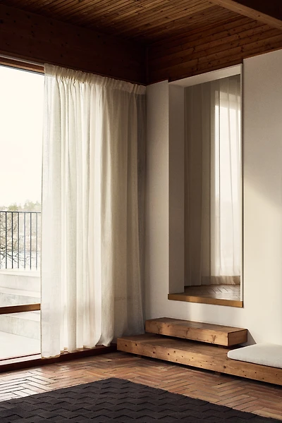 2-Pack Long Linen Curtain Panels