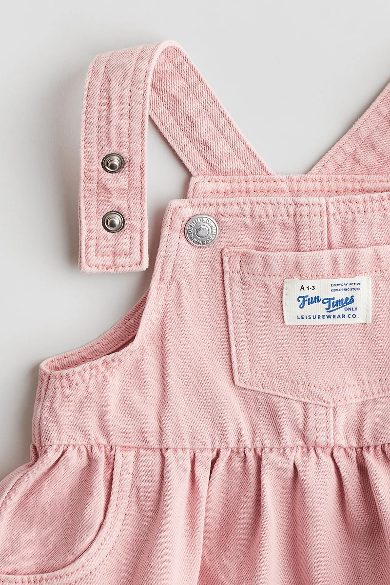 2-piece Denim Dress and Top Set